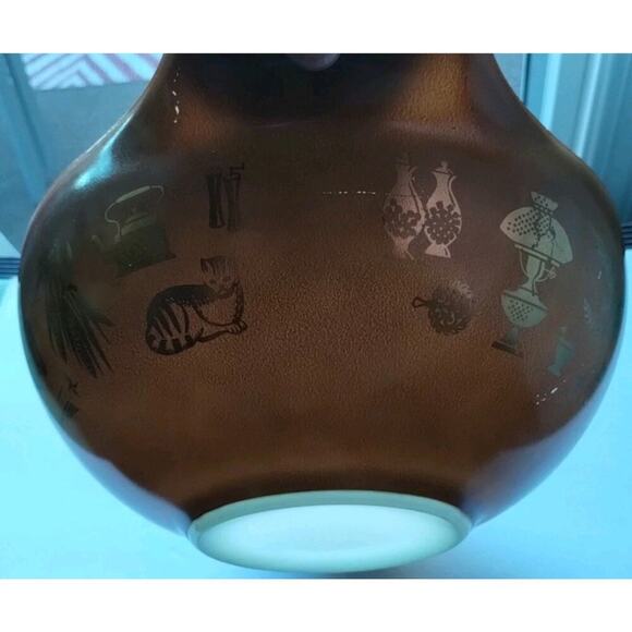 Pyrex Vintage 444 Brown Gold Cinderella 4Qt Mixing Bowl Early American - Picture 12 of 16